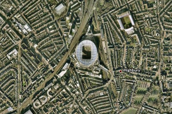 Google Earth  Emirates Stadium 