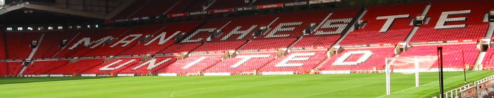 Old Trafford, the home stadium of Manchester United