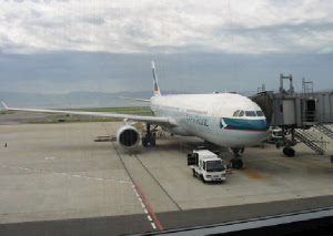 Cathay Pacific Airlines at Kansai Airport