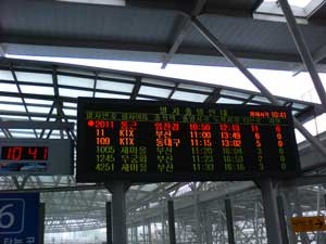 Seoul Station, Information Board