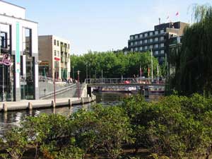 Amsterdam city and canal